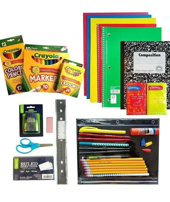 35 Item Pack Back To School Supplies, 3rd Through 5th Grades, Crayola an  Others