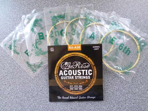 Acoustic Guitar Strings - 1 Set Normal Light Gauge 11-50 - Picture 2 of 3