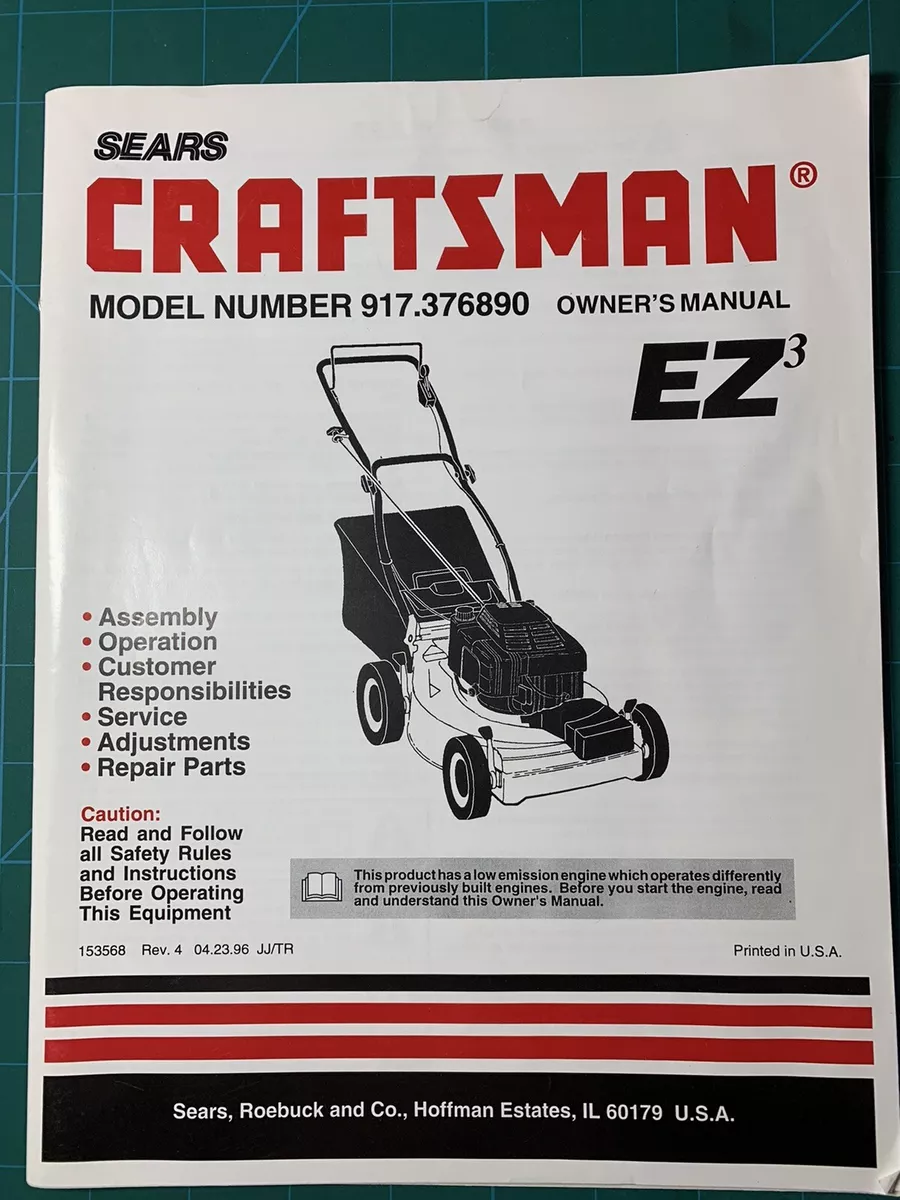 Sears Craftsman 917.376890 Walk Behind 22