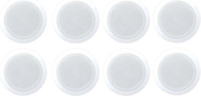White Two-Way Ceiling  Wall Tweeter Speaker System with Voice Control