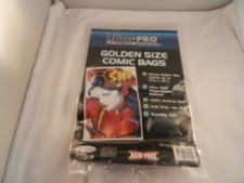 ULTRA PRO COMIC BAGS "NEW" GOLDEN SIZE SET OF 15 - ACID FREE