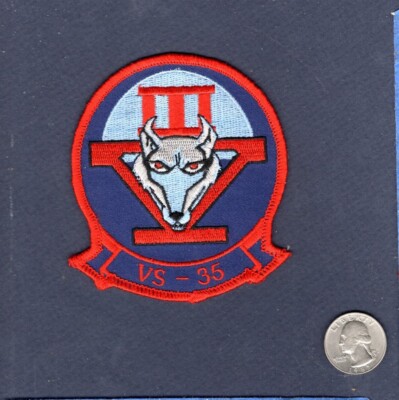 Original VS-35 BLUE WOLVES 2nd Version US NAVY S-3B S-3 VIKING Squadron Patch