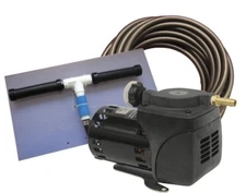Pond Aeration System - 1/20 HP Kit w/ Double Diffuser + 50 Foot Poly Tubing