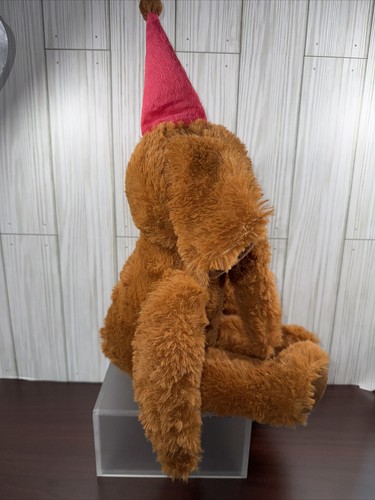 Victorian Plush Poly Mohair Elephant With Hat “Butterscotch” Original Handsmade - Picture 3 of 13