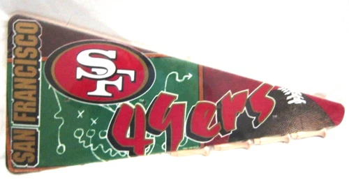 22" L 49ers football team pennant board rack kit for hats or coats-Brand New! - Picture 1 of 2