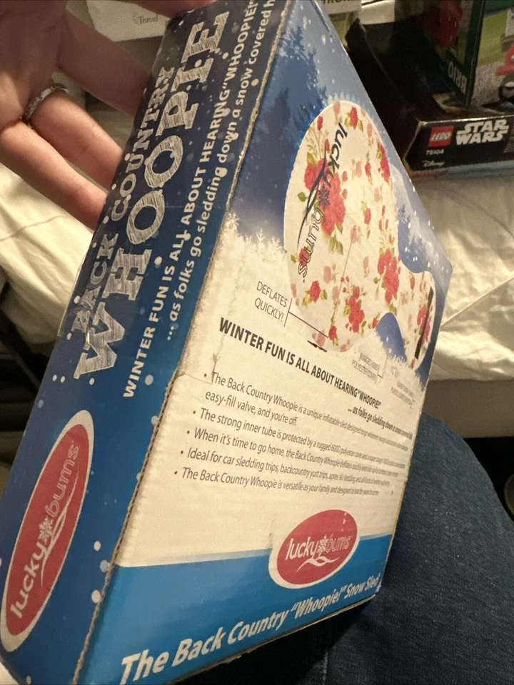 Back Country Whoopie de Lucky Bums—NUEVO SELLADO INFLABLE Trineo flores RÁPIDO Foto 4 de 4
