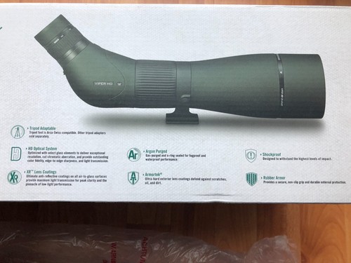 Vortex Viper HD 20-60x85 Angled Spotting Scope with Case V502 - Brand New in Box - Picture 6 of 7
