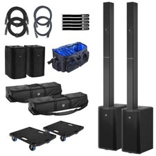 LD Systems MAUI 11 G3 Black PA DJ Column Speaker Systems w Bags  Covers 2 Pack
