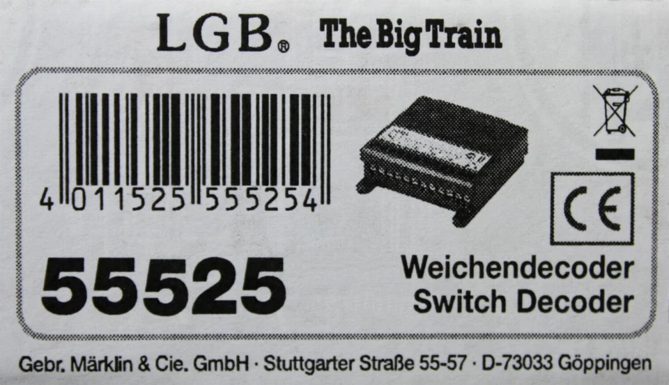 LGB 55525 G - Weichendecoder 4- Kanal NEU & OvP - Bild 3 von 3