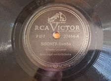 XAVIER CUGAT & ORCH. 1941 VICTOR 27444 - SIBONEY / HAVANA'S CALLING ME (NICE E+)