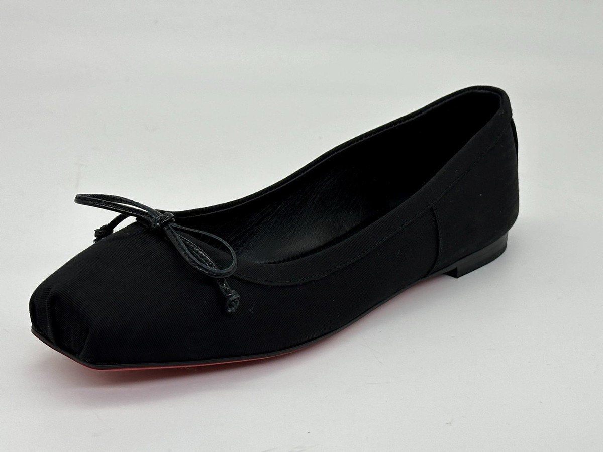 【送料&関税込】Christian Louboutin Ballerina Mamadrague Fla Christian Louboutin MAMADRAGUE Silk Fabric Ballerina Ballet