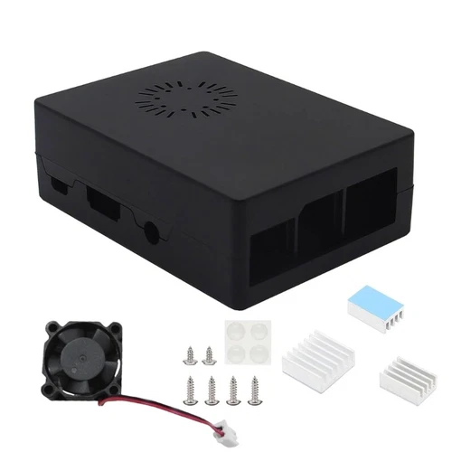 ABS Cooling Fan Case Enclosure forRaspberryPi 3B 3B+ Mainboard Protector