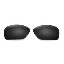 Walleva Black Polarized Replacement Lenses For Oakley Plaintiff Squared