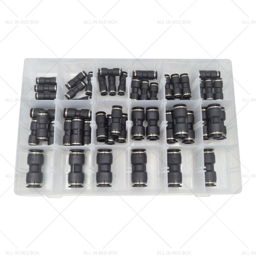 50x Imperial Pneumatic Push in Air Line Hose Quick Connect Kit Nylon Hose - Picture 2 of 9