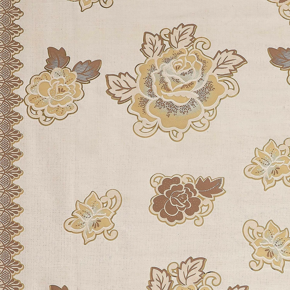 PVC Printed 6 Seater Rectangular Dining Table Cover 54 X 78 inch US - Image 2 of 3