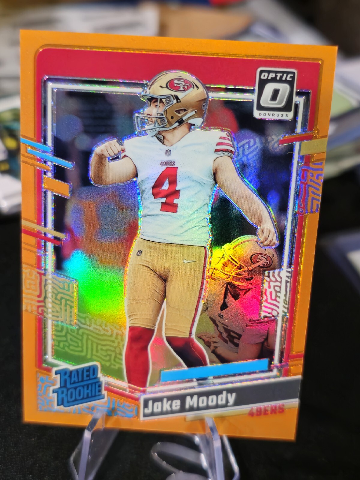 2023 Panini Optic Rated Rookie Orange Prizm #289 Jake Moody RC #225/249 49ers🔥