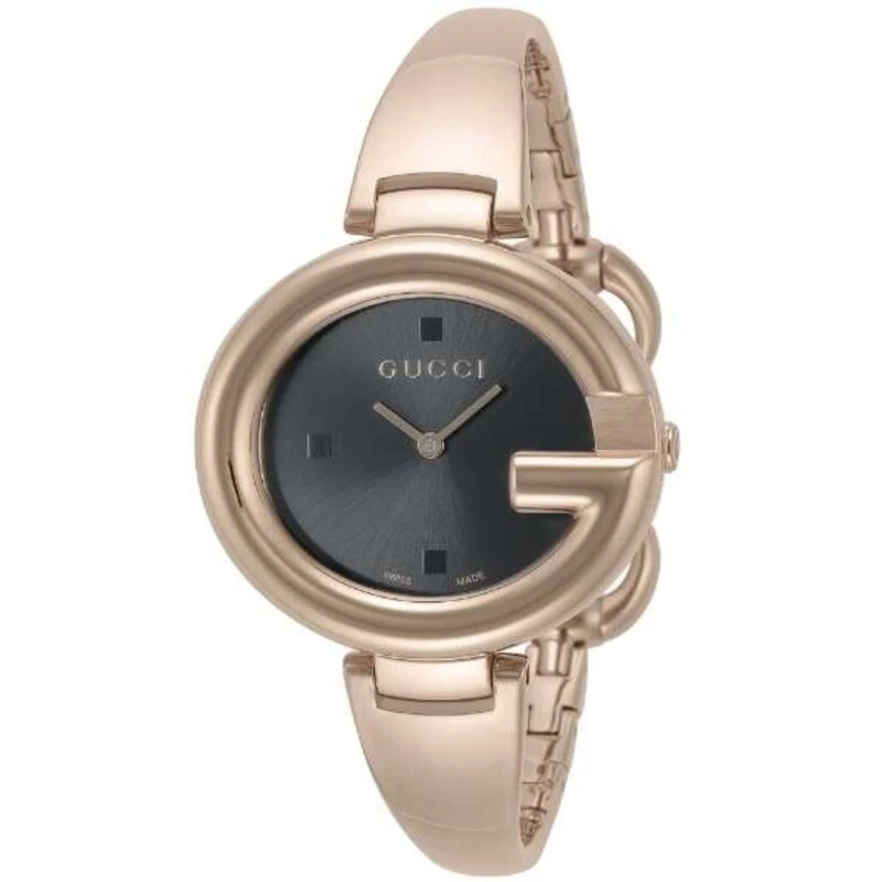 Montre femme Gucci YA134305 Guccissima cadran noir quartz + livraison gratuite