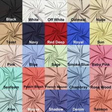 DTY Double Brushed Knit Fabric - Soft Stretch Apparel