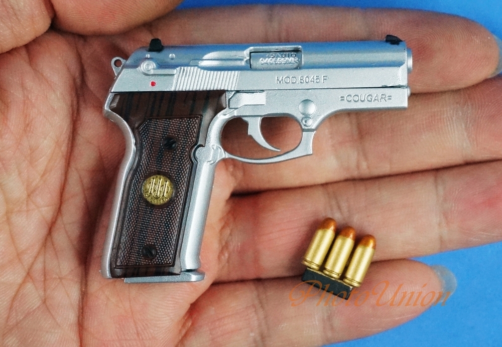 トイガン Beretta M8045 cougar F inox western arms BERETTA GUN PISTOL M8045 Cougar F Inox 1:3 Scale Figure
