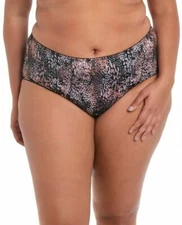 Goddess Kayla Brief Black Snake Print Size 3XL 20 22 Full Coverage Knickers 6168