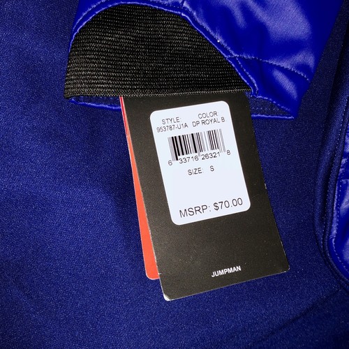 NIKE Jordan Therma Fit Mixed Deep Royal Blue F/Z Hoodie Sweatshirt Boys Sz M - Picture 6 of 6
