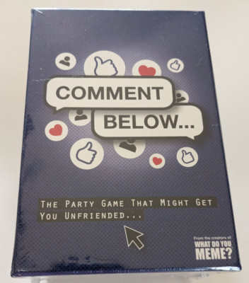 COMMENT BELOW Adult Social Media Themed Party Card Game Unfriended Meme NEW