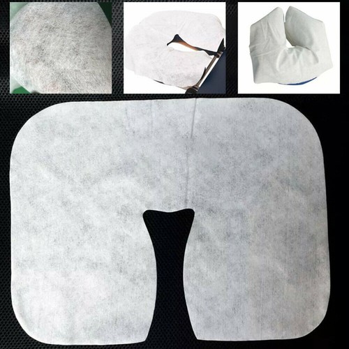100pcs Disposable Cushion Circle Cover for Massage Bed Fitted Head Face Rest Bed - Picture 3 of 9