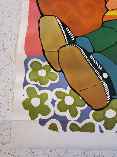 Vintage Friend Is A Present You Give Yourself Poster 1971 Kersten Bros NOS Rare - Picture 2 of 12