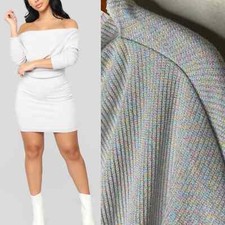 Fashion Nova Never Stopped Loving You Rainbow Glitter Sweater XL