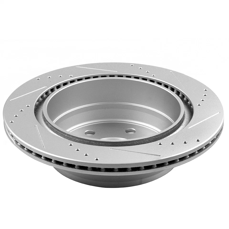 REAR DRILL SLOT BRAKE ROTORS CERAMIC PADS FITS  2014-2018 GMC Sierra Yukon 1500 Foto 4 de 4