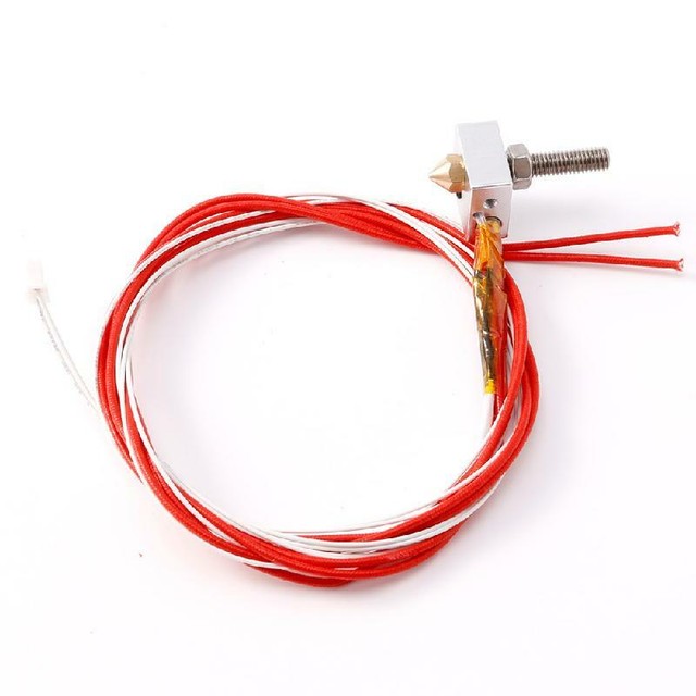 12V 1.75mm 0.4mm MK8 Nozzle Extruder Filament HotEnd for Prusa i3 3D Printer 12V 1.75mm 0.4mm MK8 Nozzle Extruder Filament HotEnd for Prusa i3 3D Printer