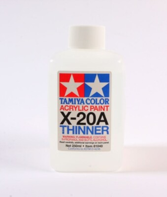 Tamiya 81040 Acrylic Paint Thinner 250 ml Plastic Bottle