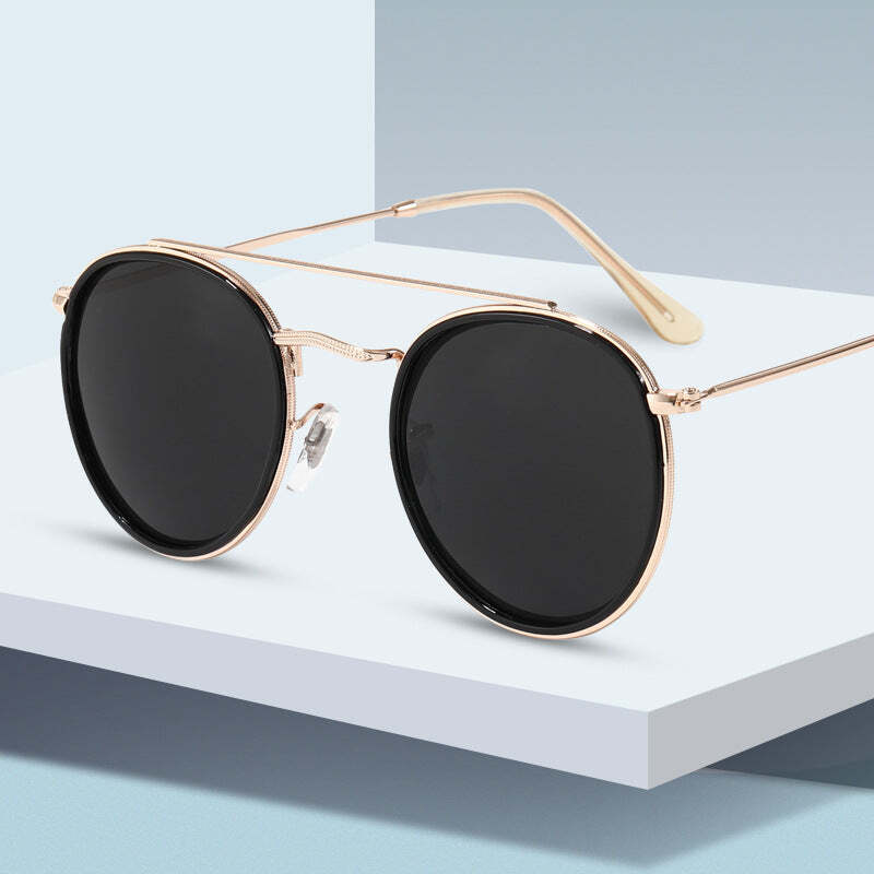 Fashion Retro Ladies Stainless Steel Round Sunglasses Men & women sunglasses
