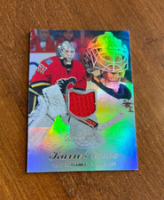 Karri Ramo 2014-15 Fleer Flair Showcase Game Used Jersey Row 2 Seat 18 Flames