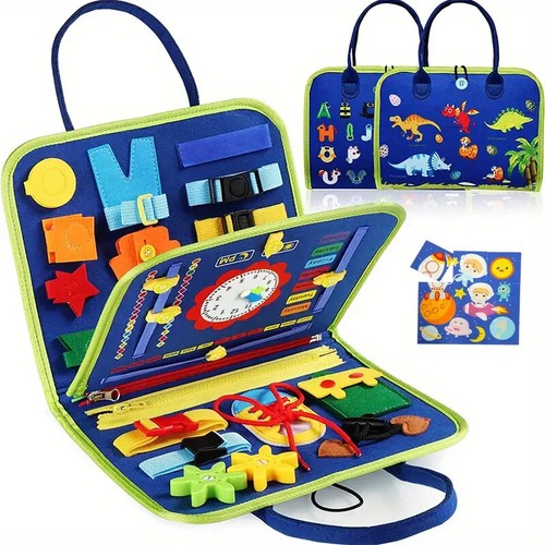 Board Toys for Toddlers Sensory Preschool Learning Educational Travel Activities - Picture 3 of 29