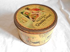 ilVintage Tin Box Mackintoshs Quality Street Halifax 1950s 7Lbs large flat top