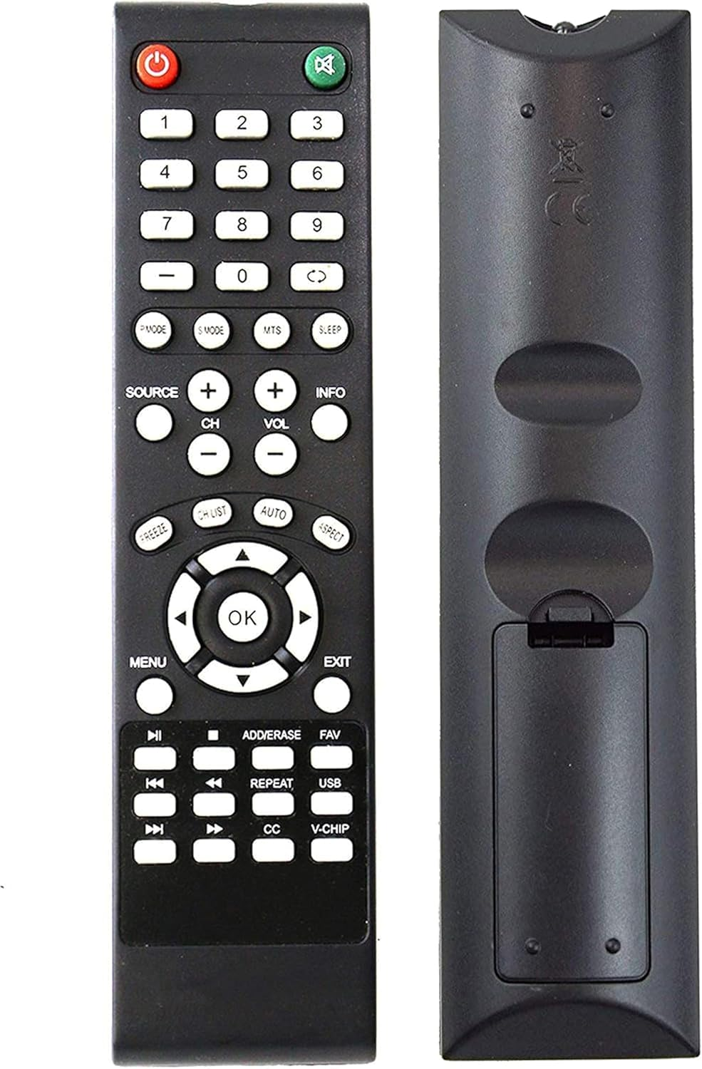 Universal TV Remote Control Replacement Compatible with Most Brands  