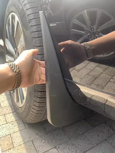 Genuine Front & Rear Splash Guards Mud Flaps For 2018-2024 Lincoln Navigator - Picture 3 of 8