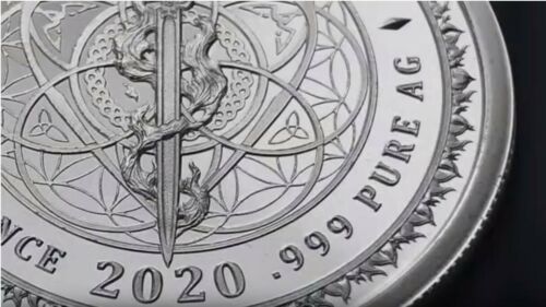 SILVER SHIELD 1 OZ PROOF | 2020 | WE BRUTALIZE YOU V2 - PYRAMID OF POWER #6 - Picture 2 of 7