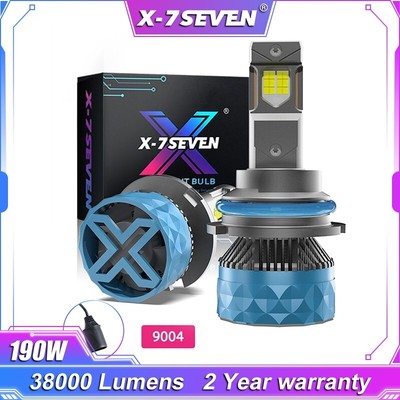 9004 X-7SEVEN X-ApolloPlus 190W 6500K CANBUS LED Headlight Bulb 2 Years Warranty
