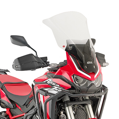 Parabrezza Trasparente MAGGIORATO 57,5x45 Alto +25 cm per Honda 1100 Africa Twin - Foto 1 di 3