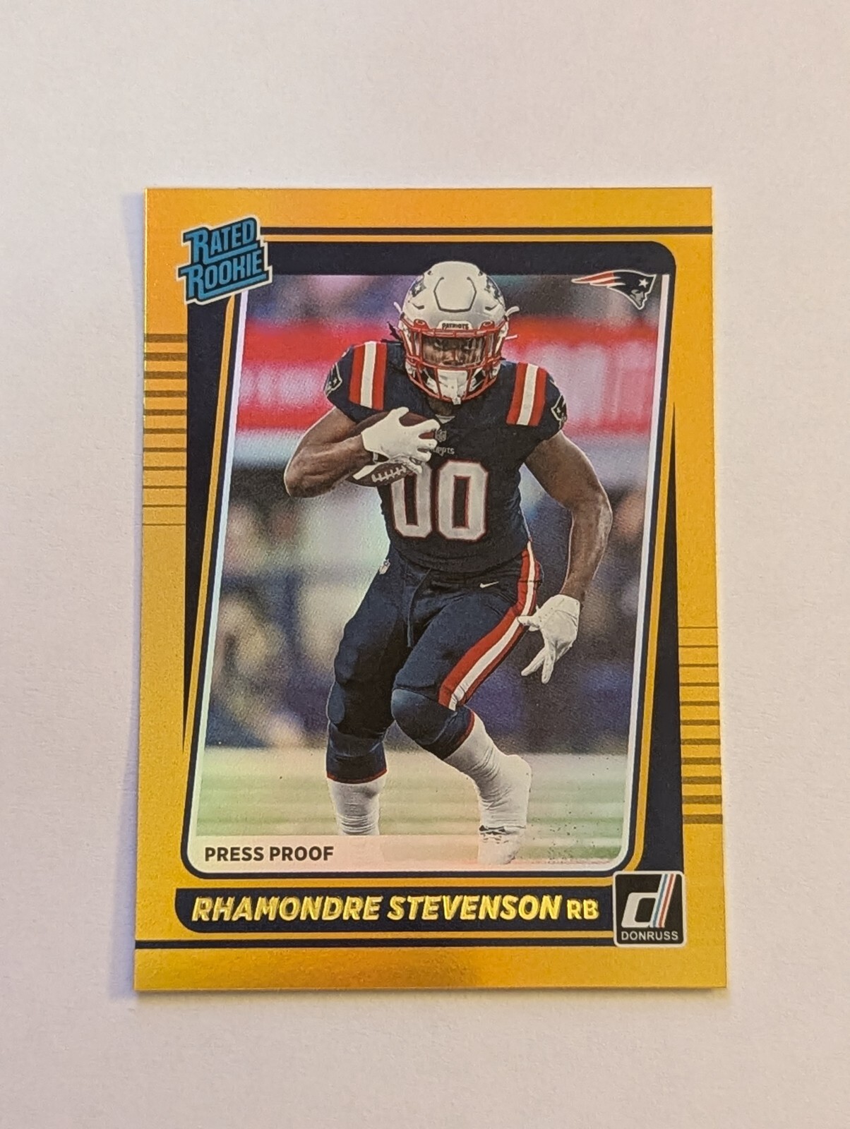 2021 DONRUSS RHAMONDRE STEVENSON RATED ROOKIE GOLD HOLO PREMIUM PRESS PROOF RC