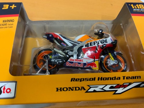 Maisto Repsol Honda Pol Espargaró 44 Réplica 1:18 Die-Cast Juguete Modelo Bicicleta - Imagen 5 de 5