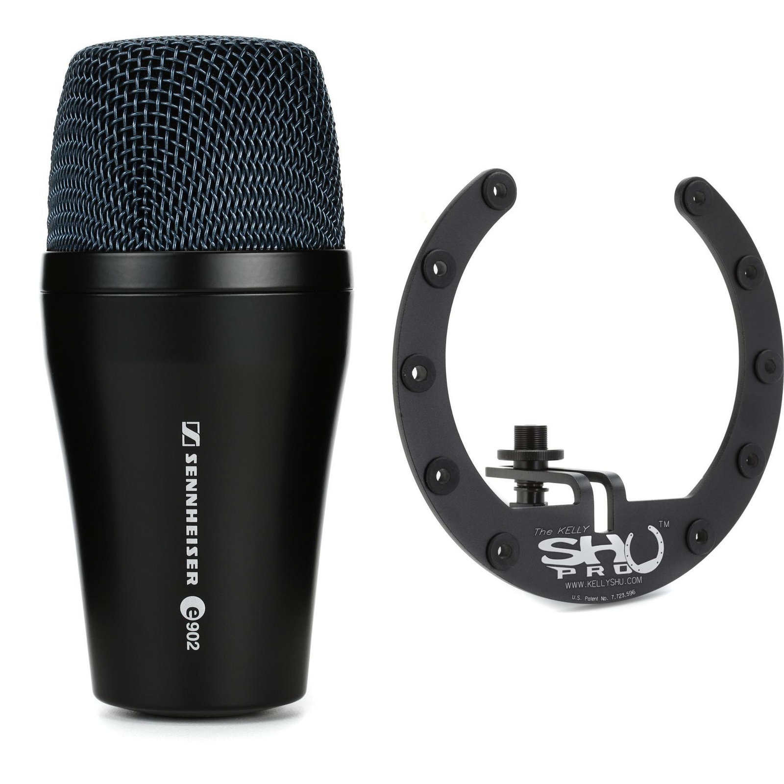 Кардиоидный динамический ударный микрофон Sennheiser e 902 с микрофоном Kelly SHU