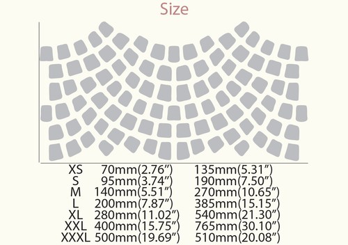 Fan Stencil Cobble Allover Pattern Paint Wall Floor Furniture Reusable Art TE432 - Picture 2 of 15