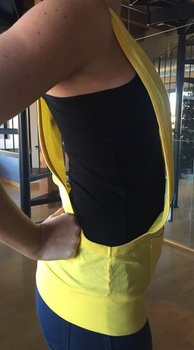 Chaleco para mujer FLUXUS amarillo holgado talla pequeña NUEVO con etiquetas - Imagen 3 de 5