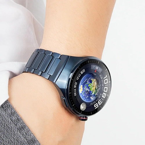 No Gaps Solid Titanium Metal Link Replacement Band for Huawei Watch 4 Pro Bands - Picture 8 of 48