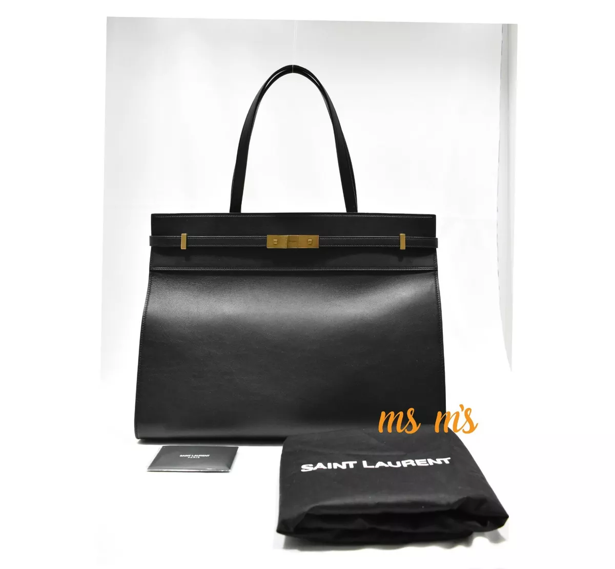 MANHATTAN BUCKET BAG, CIMENT CALFSKIN