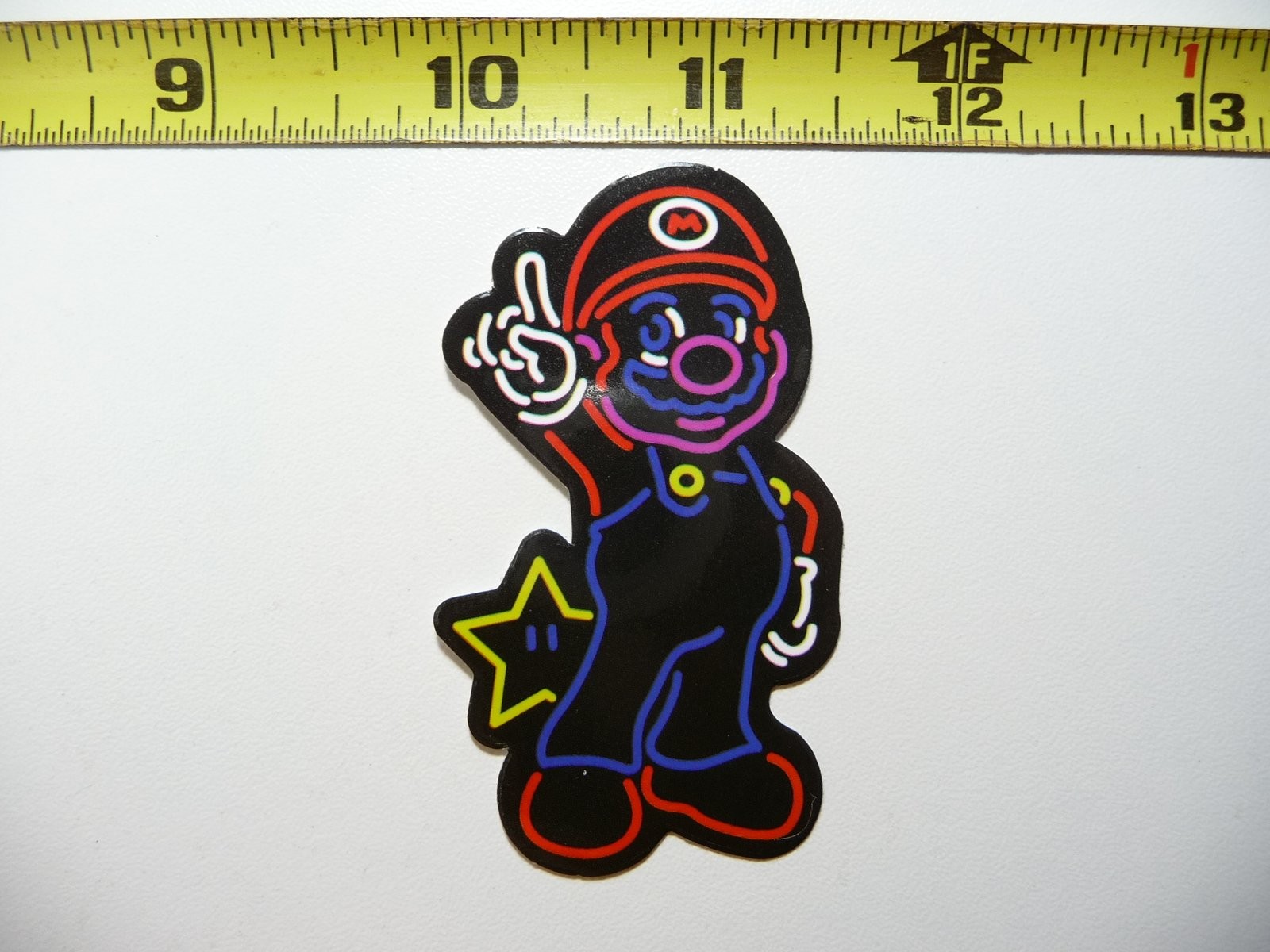 FUNNY VIDEO GAME CHARACTER PLAY NEON STYLE STICKER DECAL COLORFUL FUNNY