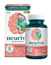 NEURIVA Brain Health Supplement, Memory, Focus,  More 30 Caps Expires 10/26 